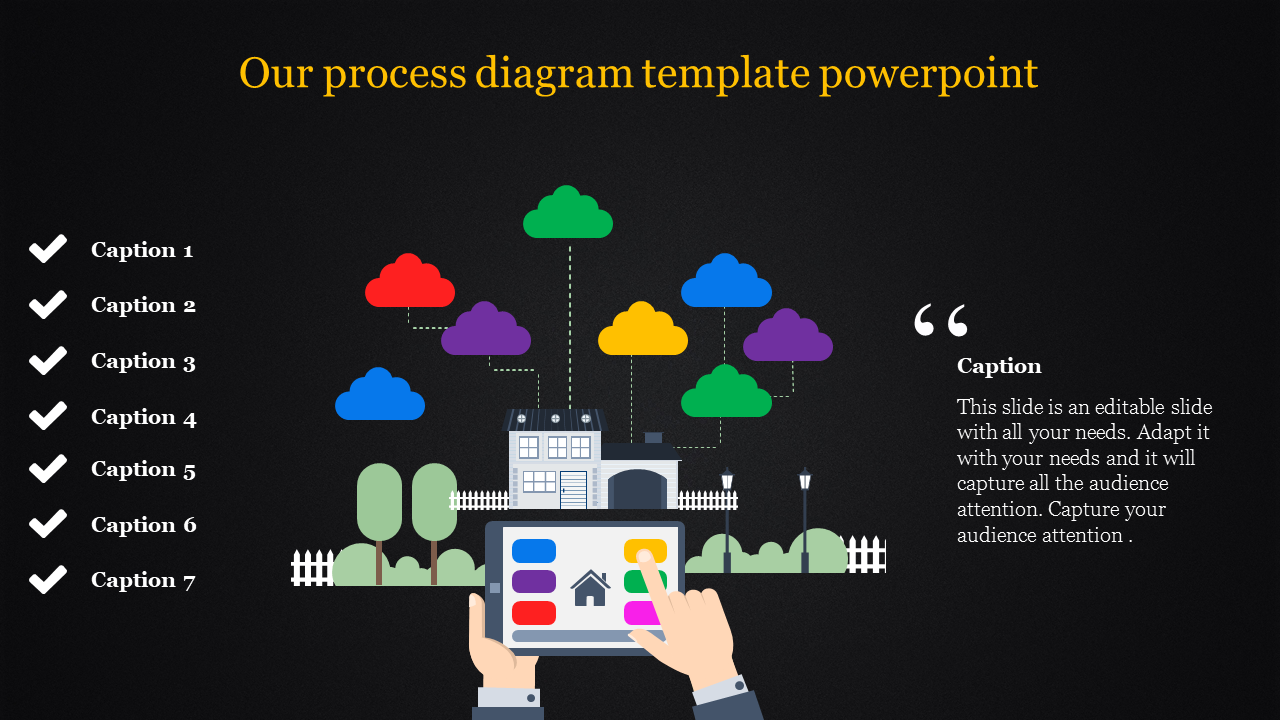 Creative Process Diagram Template PPT and Google Slides